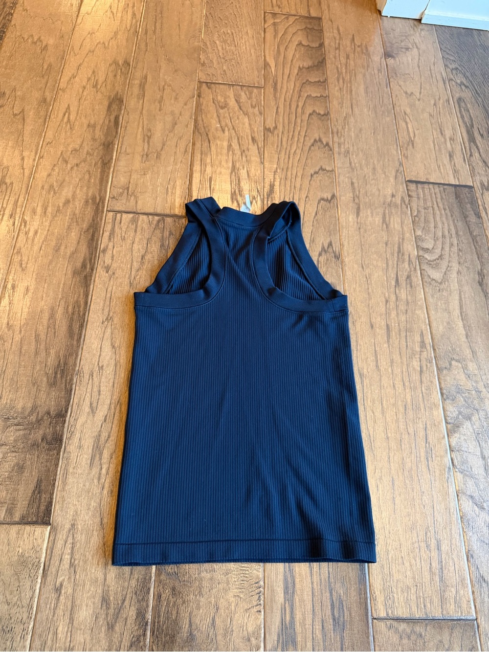 Athleta Navy Ribbed High-Neck Tank - Picture 3 of 4
